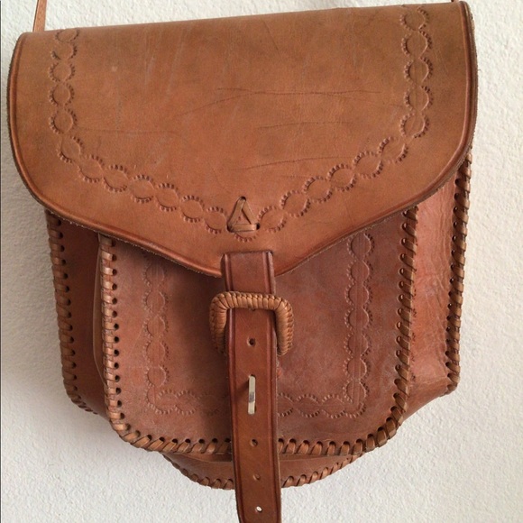 Leather Western Saddle Bag Style Crossbody Purse